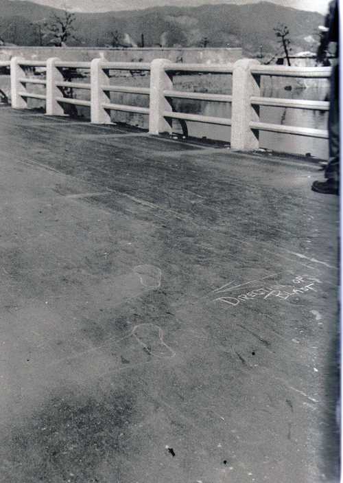 Vaporized A-Bomb victim