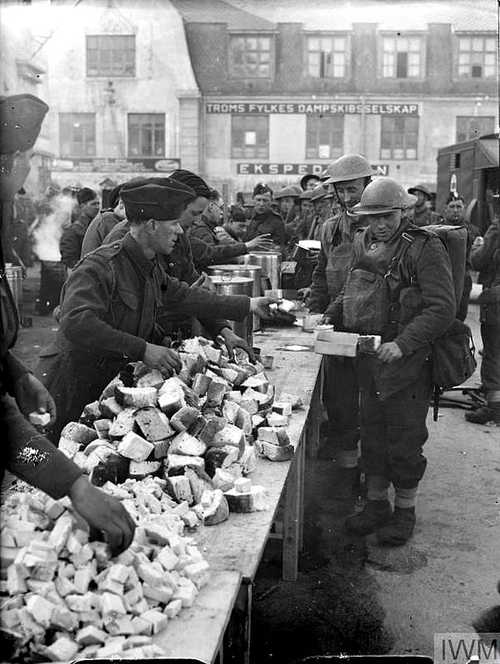 Breadline for troops