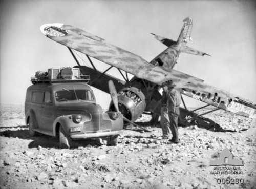 Italian fighter and Australian Photographic Unit