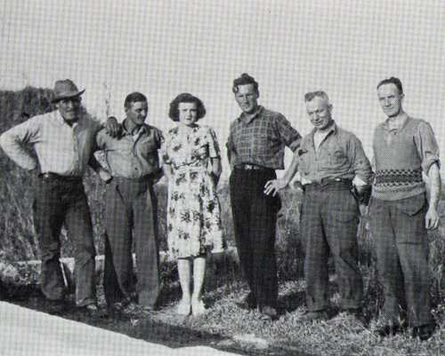 German POW's working on a Canadian farm
