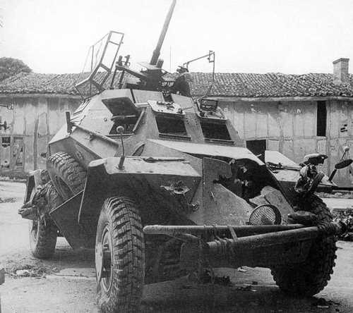 Destroyed Sd.Kfz. 222