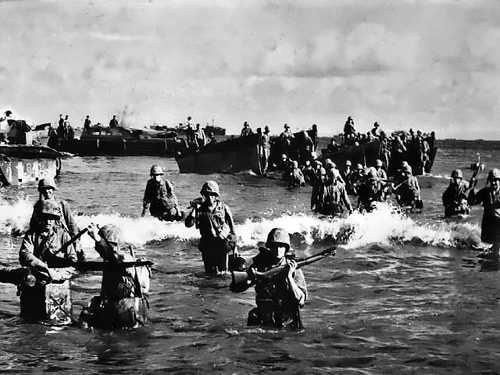 Marines on Tinian