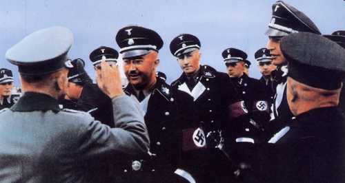 Himmler, Heydrich and Hans Prutzmann