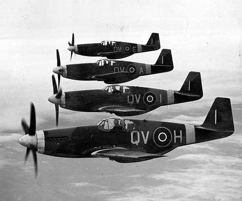 Mustangs III of No.19 squadron