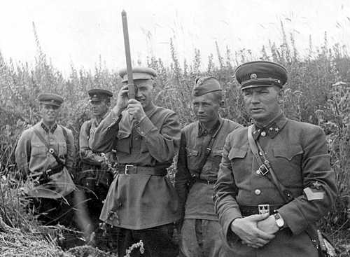 At the front of defense
