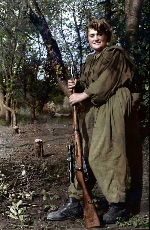 Soviet sniper Nina Slonova