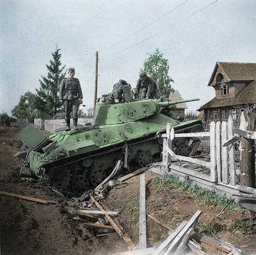 Soviet T-50 tank