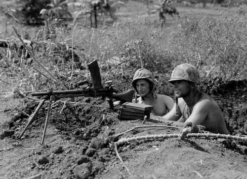 Captured Nambu Light Machine Gun