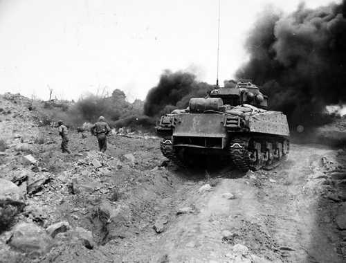 Flame throwing tank M4A3R3