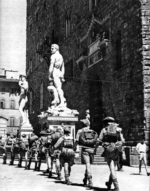 Tommies on the piazza