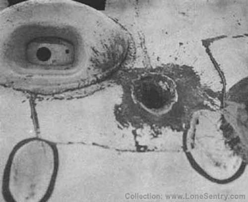 Pz Kpfw V Tank target practice 