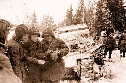Winter War. Soviet tankers