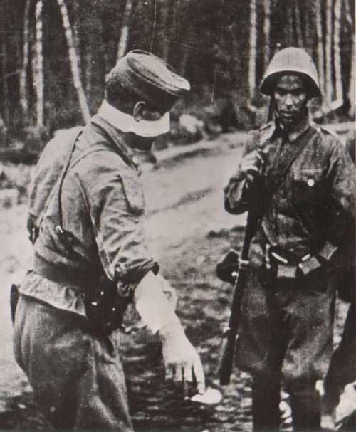 Wounded officer