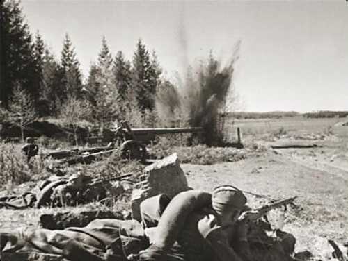 The position of artillery shells