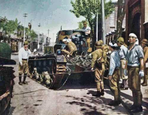 Captured Vickers Tank