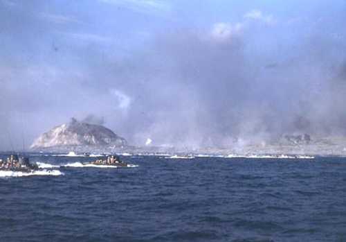 On the way, Iwo Jima