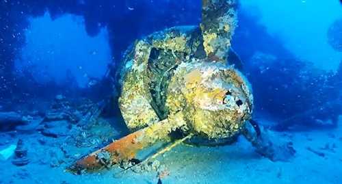 Me 323 in bottom of the sea