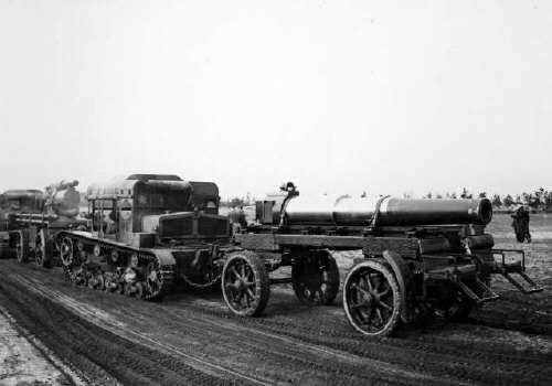 Heavy mortar transported in parts