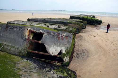 The remains of the Mulberry dock 