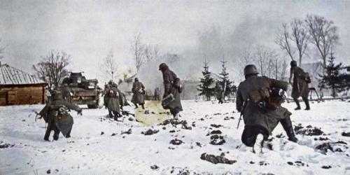assault on a village,Winter 1941.