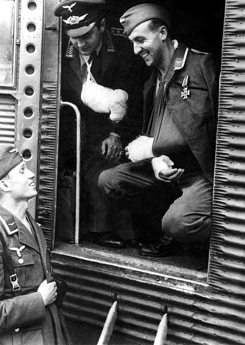 Wounded airmen