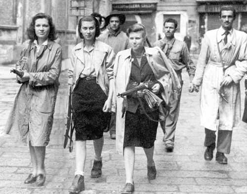 3 female members of the French resistance