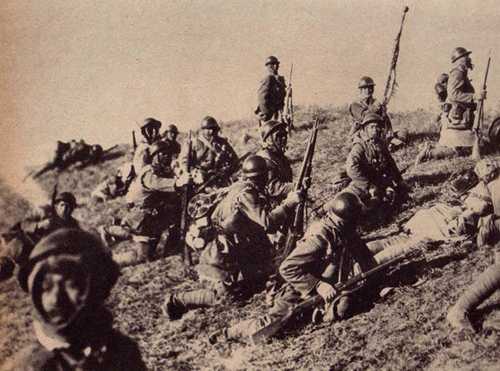 Japanese troops in Manchuria.