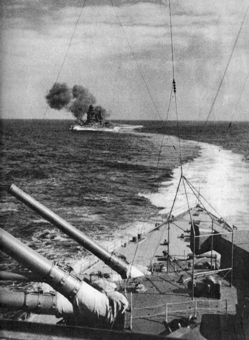 Battleships Kirishima and Hiei in the Indian Ocean