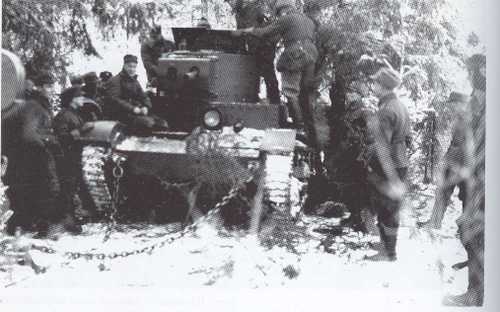 Captured Soviet tank