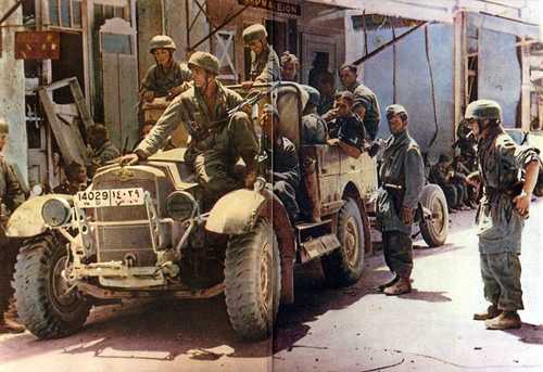 Captured car on Crete.