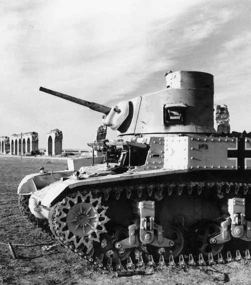 American M3 Stuart 'Honey' in german service