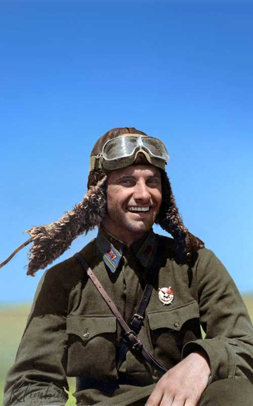 Hero of the Soviet Union Piotr Dziuba, 1942