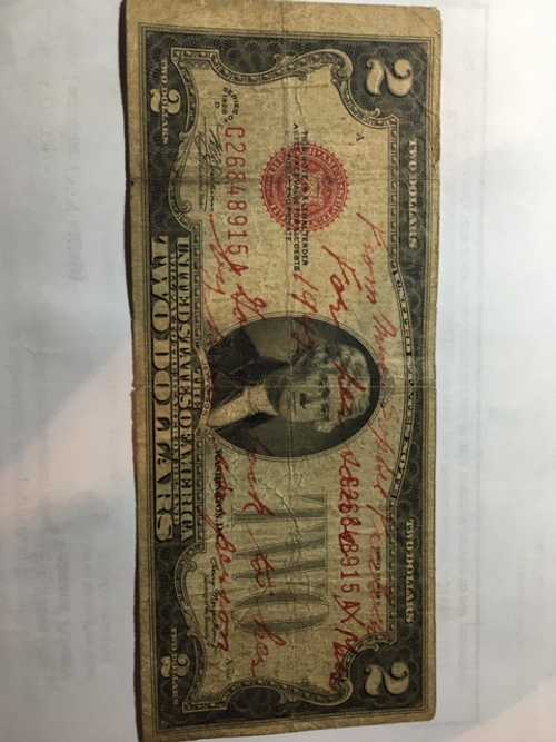 1942 X Mas Gift and Message