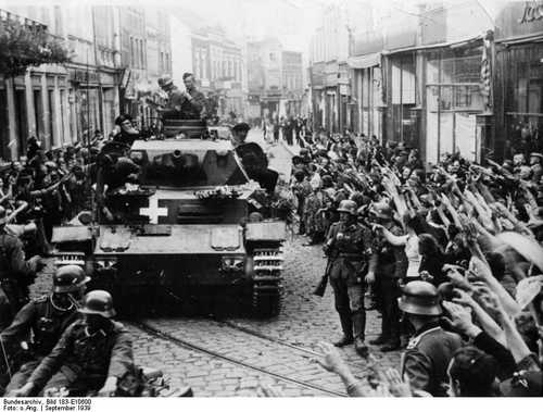 Panzers in Graudenz, September, 1939.