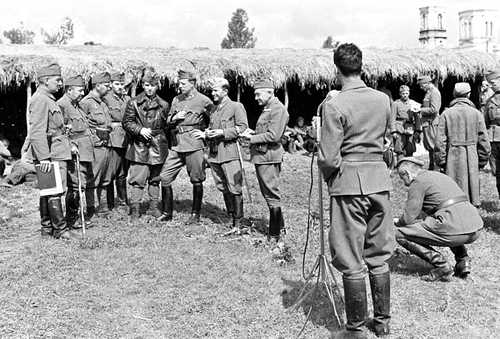 At Soviet POW camp