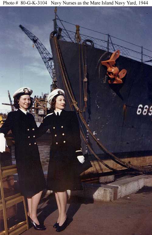 Navy Nurses as the Mare Island Navy Yard