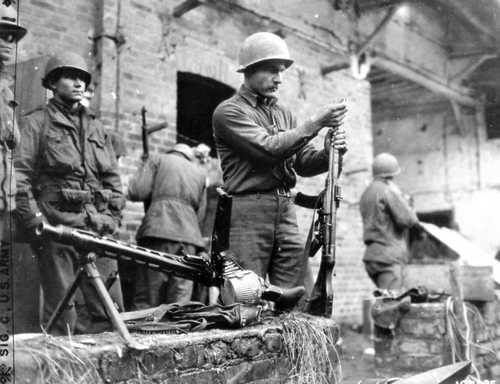 Former enemy weapons