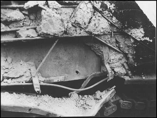 The results using concrete armour