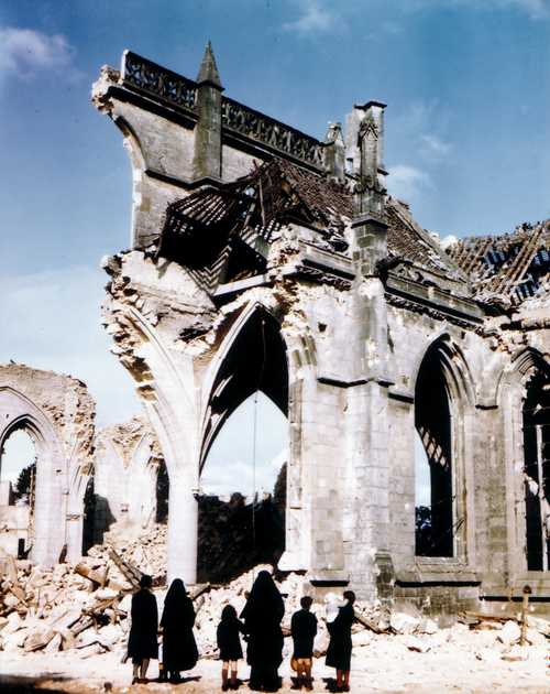 Nuns View Bombed Church