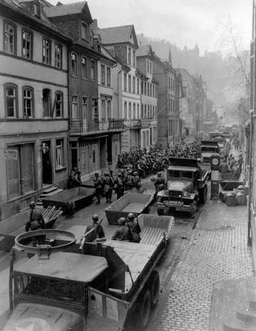 Preparing to cross the Rhine