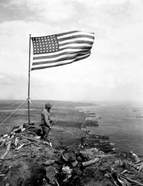 Flag on Mount Suribachi