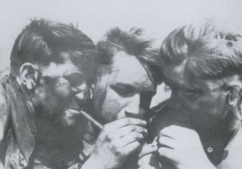 During a break in training 