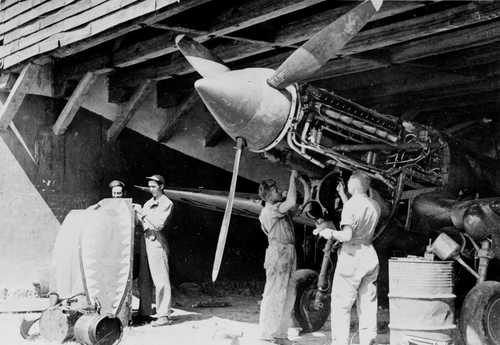 maintenance of P-40