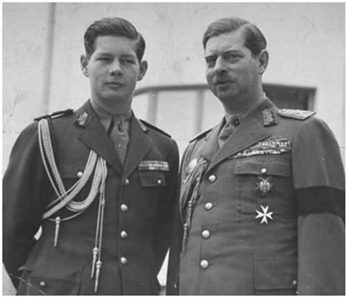 Mihai  I and  Carol II. 1940