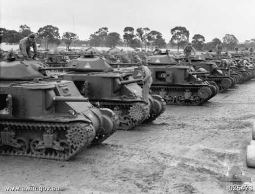 1st Australian armored division M3