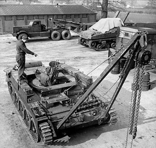 Crusader ARV and Sherman