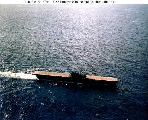 USS Enterprise in the Pacific