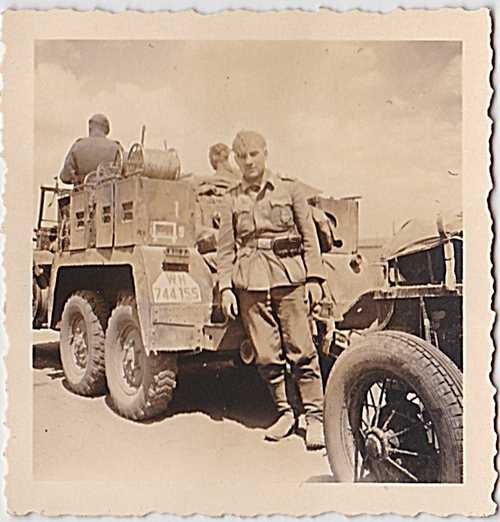 soldier with panzer assult badge