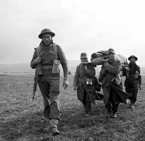 Wounded British soldier