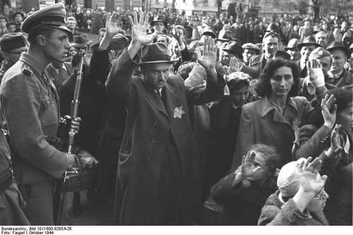 SS Rounding Up Hungarian Jews